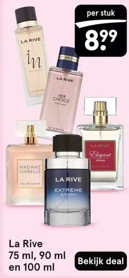 La Rive 75 ml, 90 ml en 100 ml