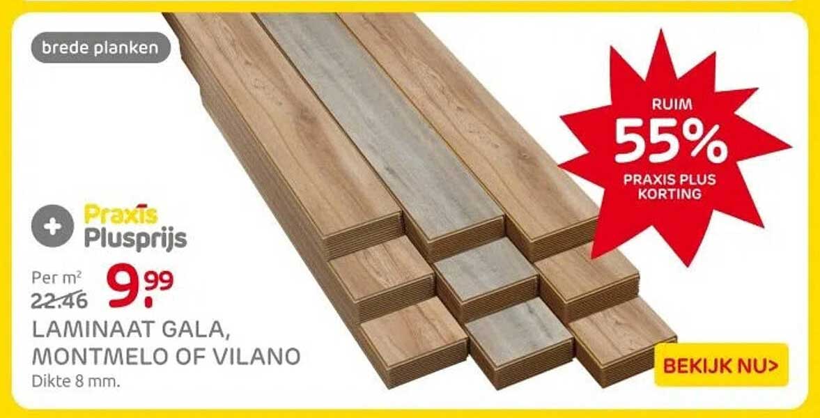LAMINAAT GALA, MONTMELO OF VILANO Dikte 8 mm