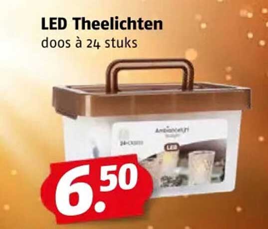 LED Theelichten doos à 24 stuks
