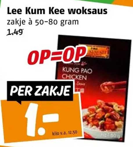 Lee Kum Kee woksaus zakje à 50-80 gram