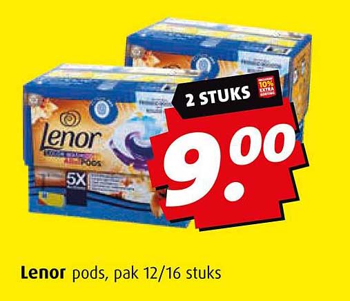 Lenor pods, pak 12/16 stuks