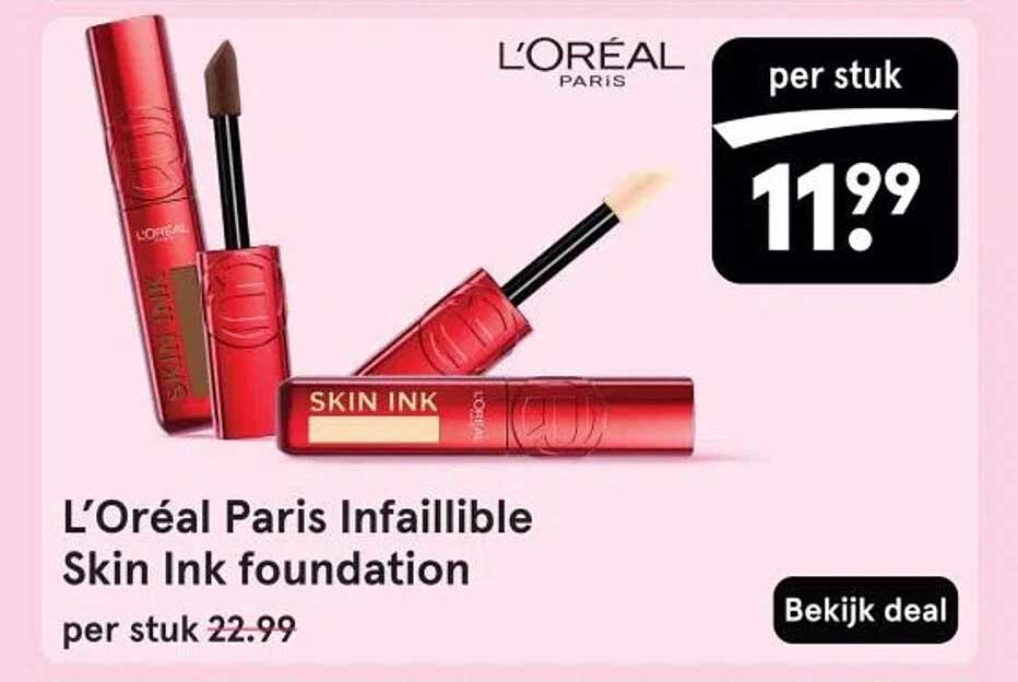 L’Oréal Paris Infaillible Skin Ink foundation