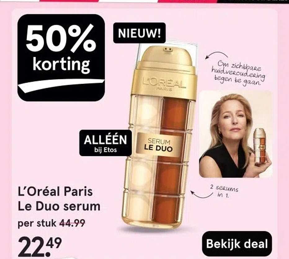 L’Oréal Paris Le Duo serum per stuk 44.99