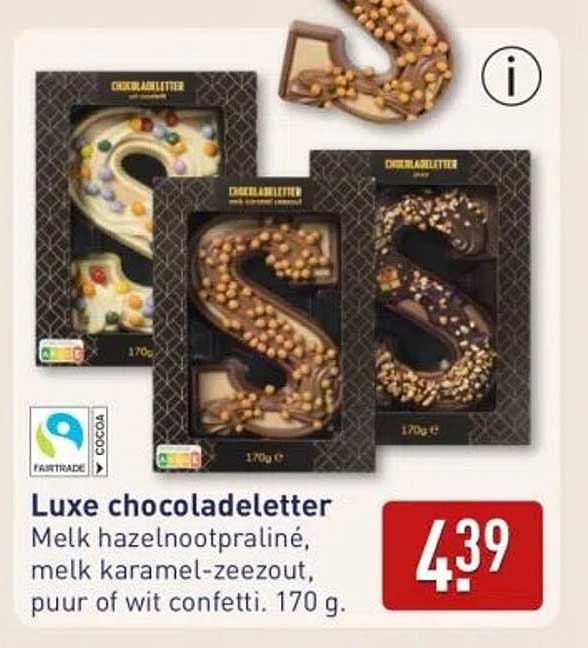 Luxe chocoladeletter