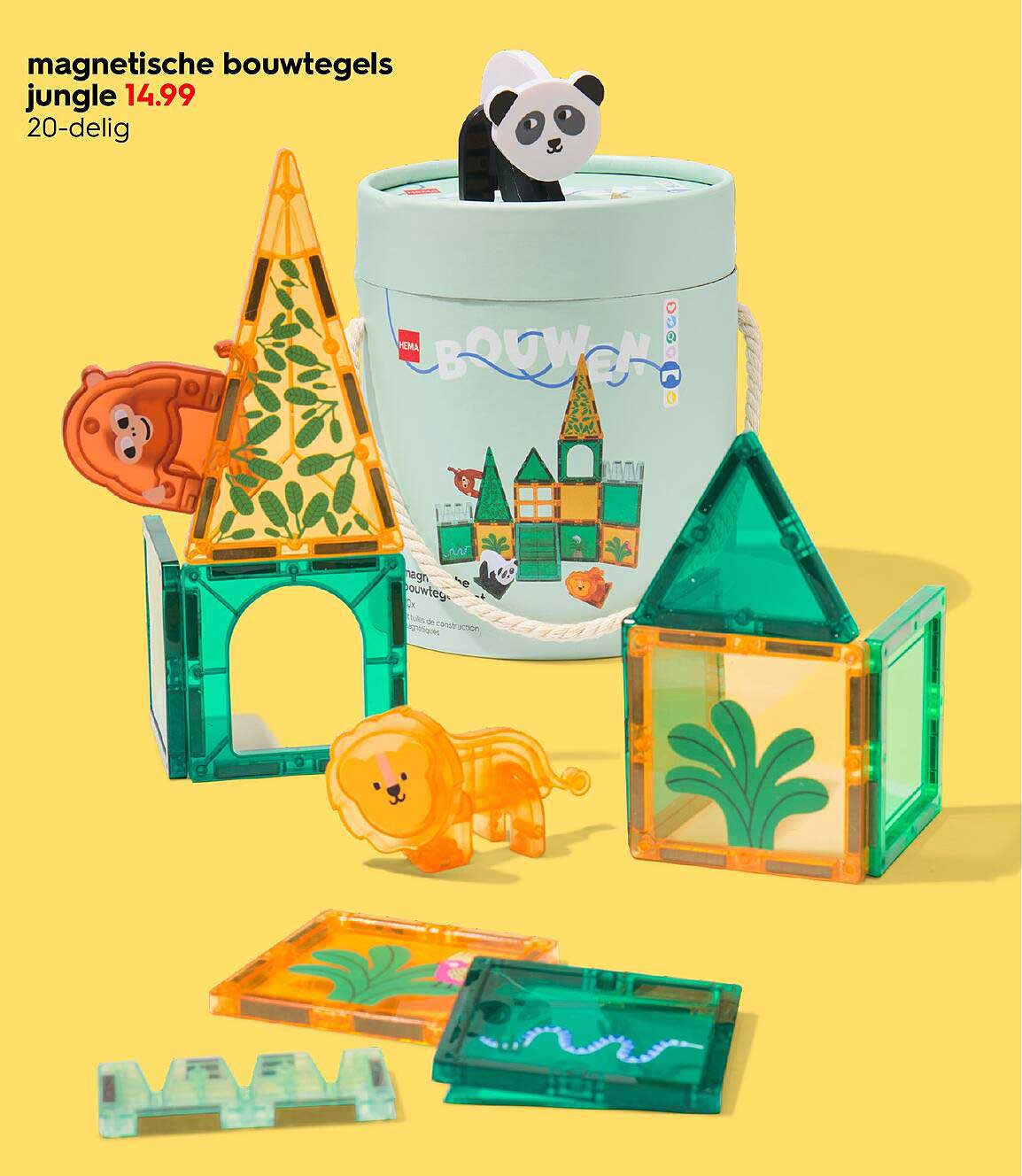 magnetische bouwtegels jungle 14.99