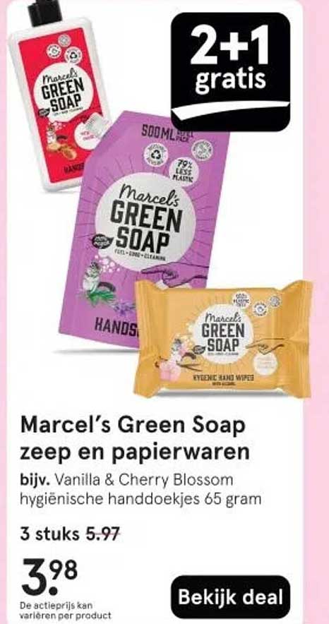 Marcel's Green Soap zeep en papierwaren