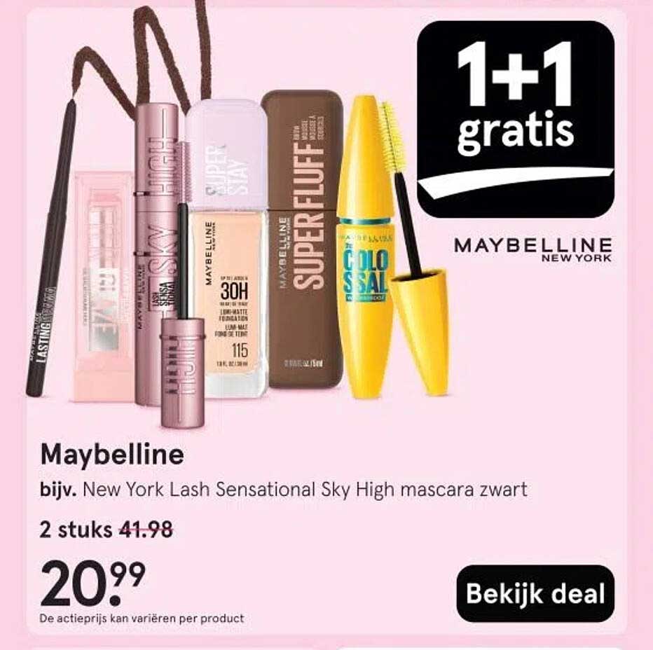 Maybelline bijv. New York Lash Sensational Sky High mascara zwart