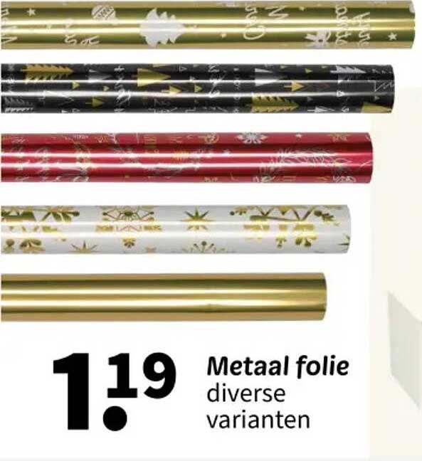 Metaal folie diverse varianten