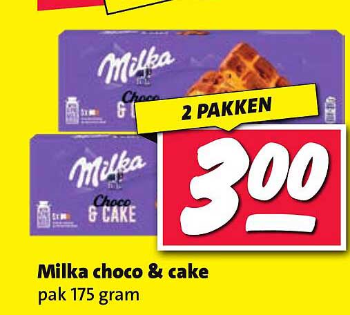 Milka choco & cake pak 175 gram