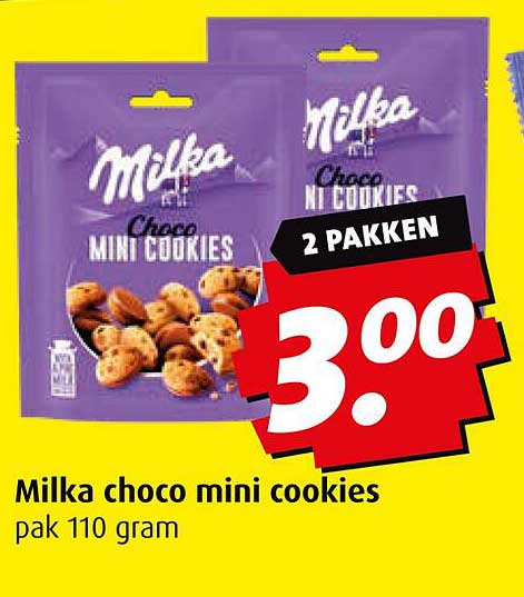 Milka choco mini cookies