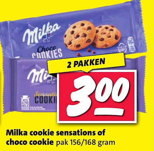 Milka cookie sensations of choco cookie pak 156/168 gram
