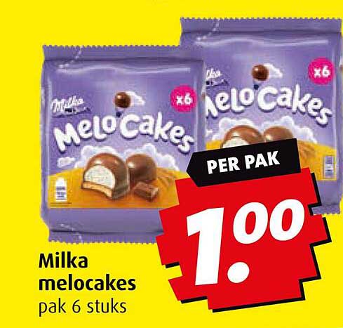 Milka melocakes pak 6 stuks