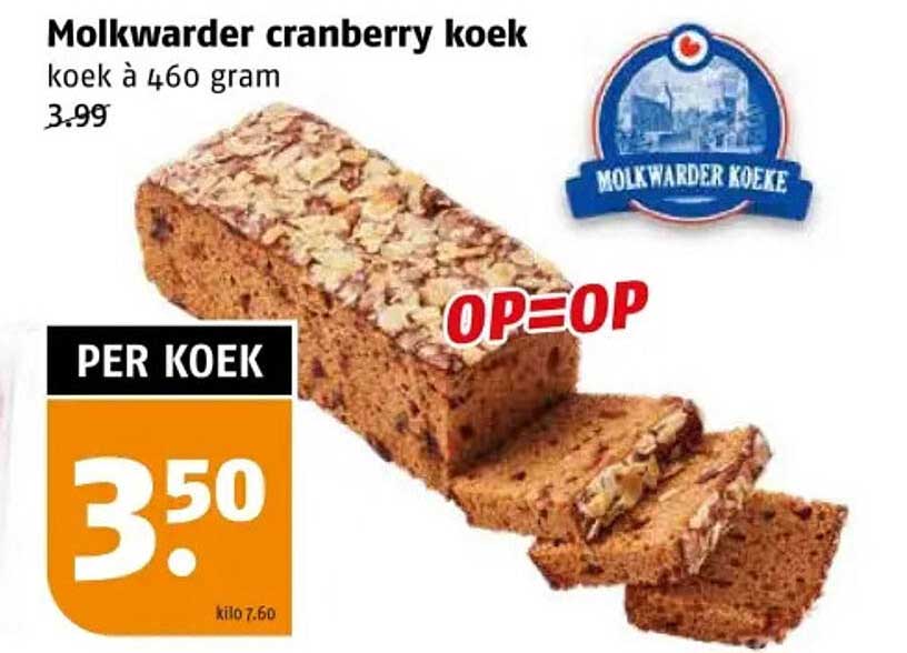 Molkwarder cranberry koek