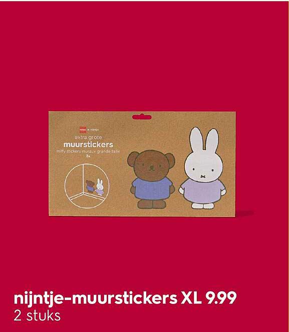 nijntje-muurstickers XL 9.99