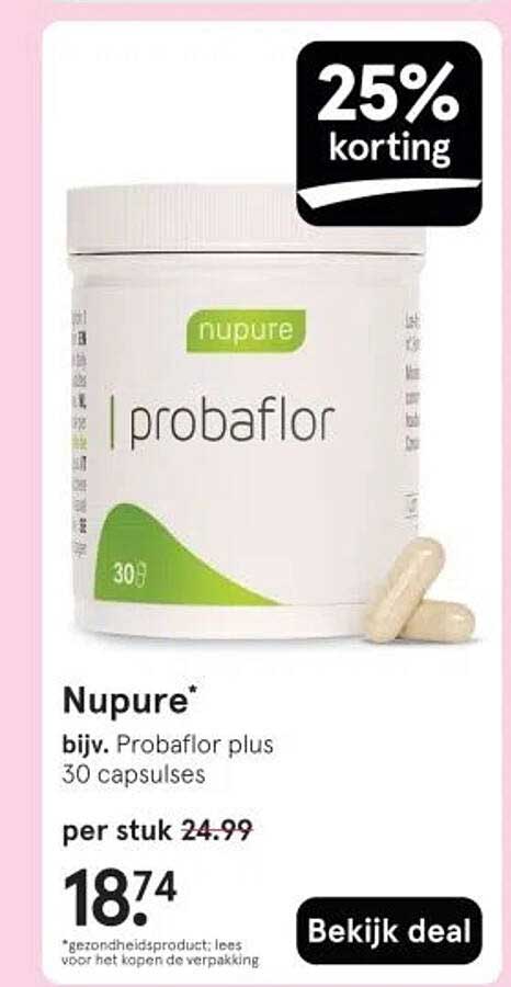 Nupure bijv. Probaflor plus 30 capsules