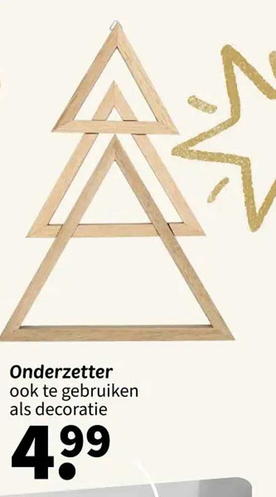 Onderzetter ook te gebruiken als decoratie