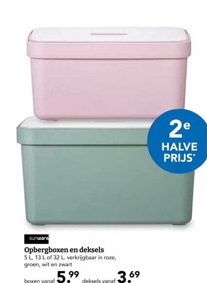 Opbergboxen en deksels