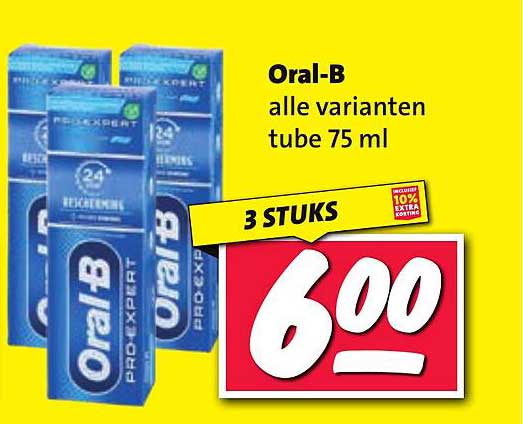 Oral-B alle varianten tube 75 ml