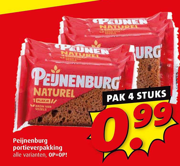 Peijnenburg portieverpakking alle varianten, OP=OP!