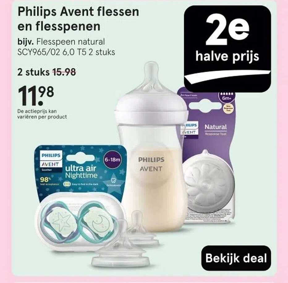 Philips Avent flessen en flesspenen