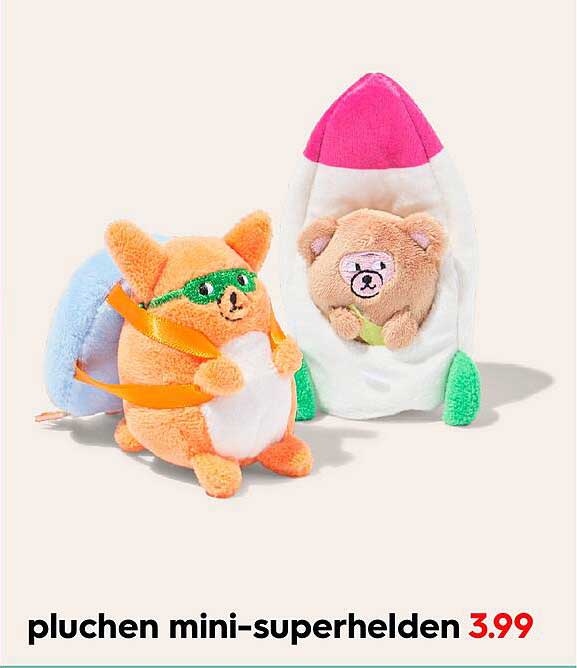 pluchen mini-superhelden