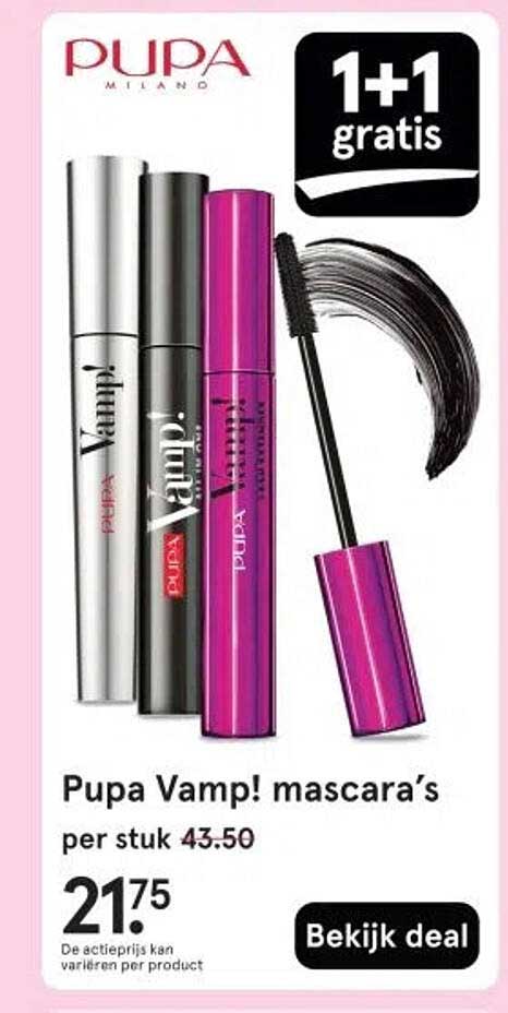 Pupa Vamp! mascara’s per stuk 43.50