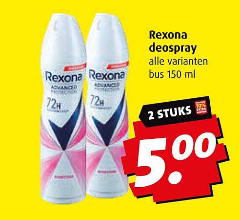 Rexona deospray alle varianten bus 150 ml