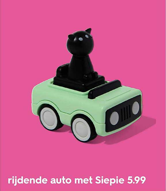 rijdende auto met Siepie 5.99