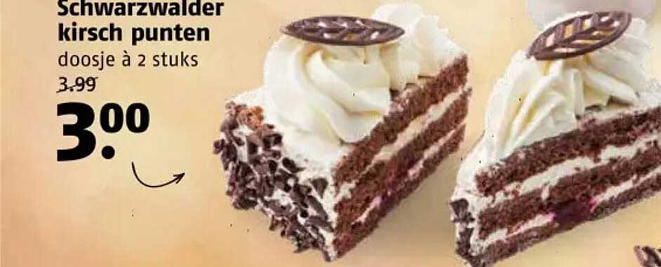 Schwarzwalder kirsch punten doosje à 2 stuks