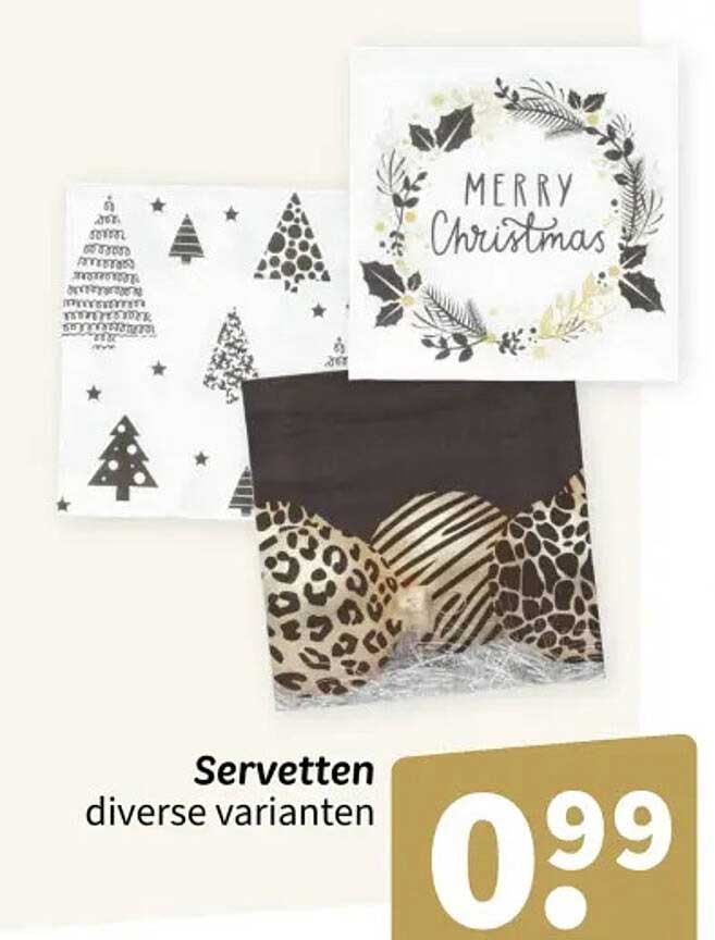 Servetten diverse varianten