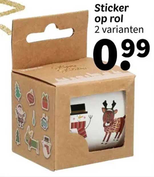 Sticker op rol 2 varianten
