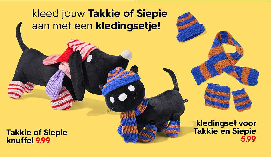 Takkie of Siepie knuffel 9.99