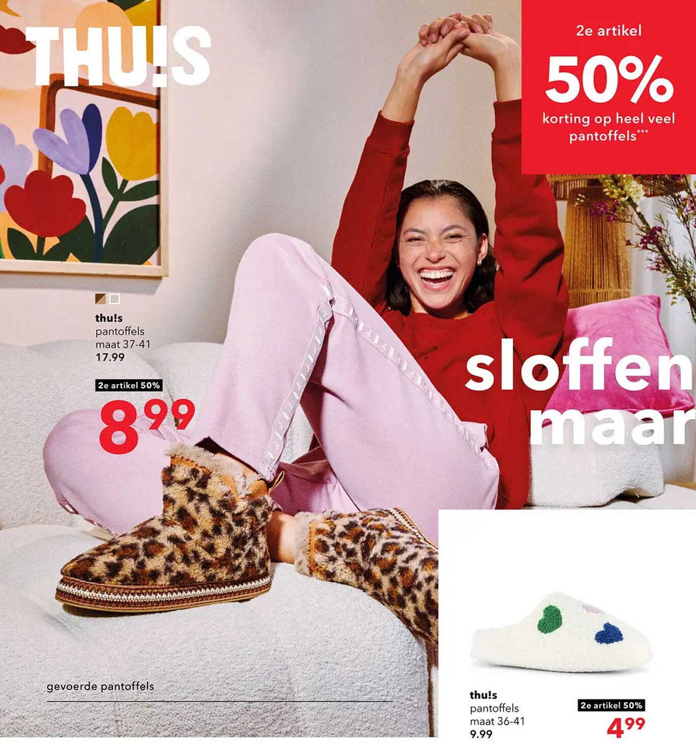 thuls pantoffels maat 37-41