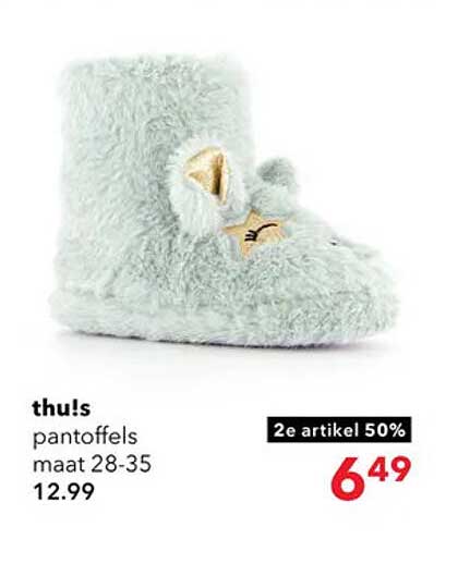 thu!s pantoffels maat 28-35