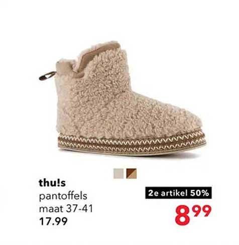 thu!s pantoffels maat 37-41
