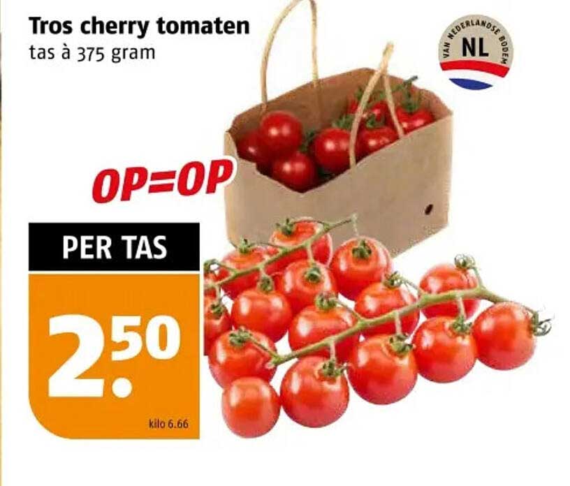 Tros cherry tomaten tas à 375 gram
