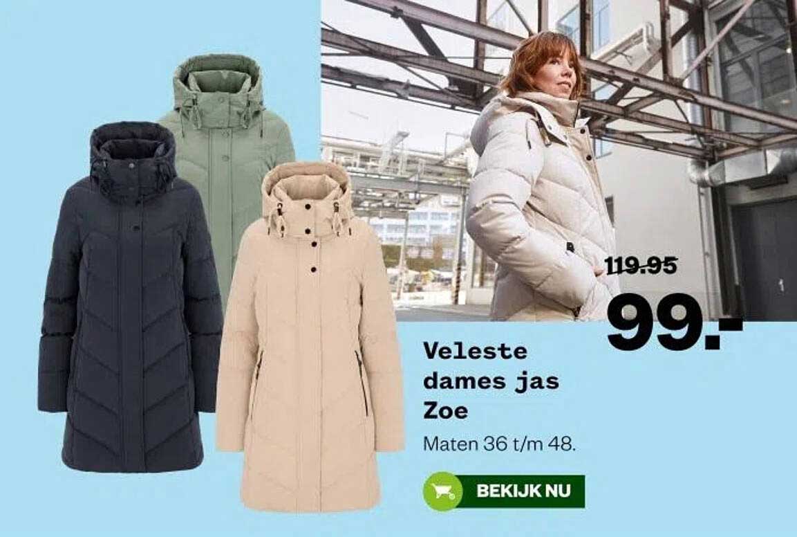Veleste dames jas Zoe