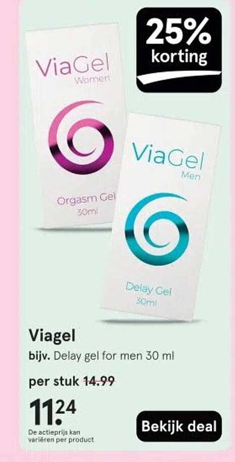 Viagel Delay Gel voor mannen 30 ml