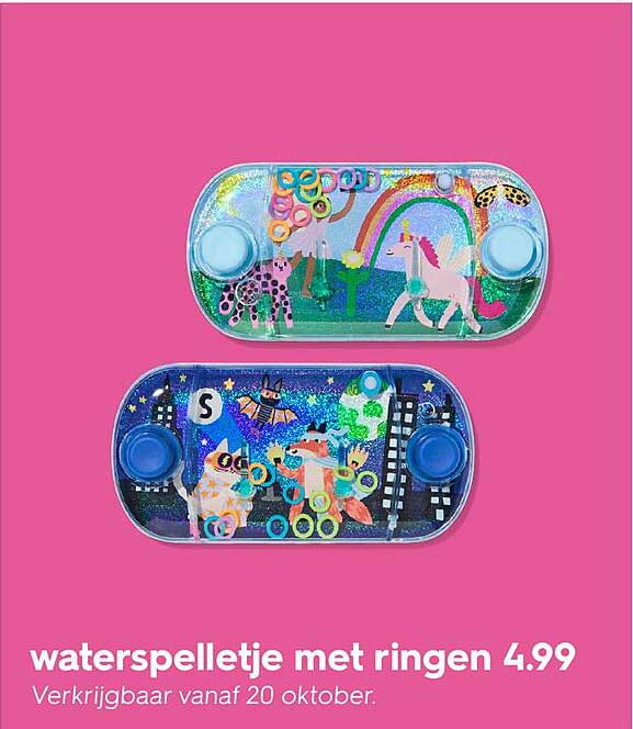 waterspeltje met ringen