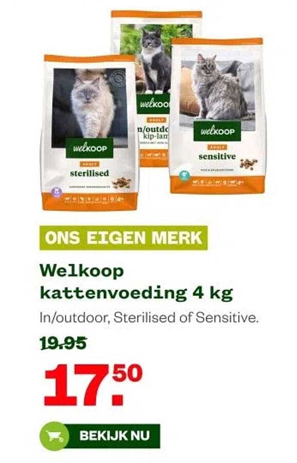 Welkoop kattenvoeding 4 kg