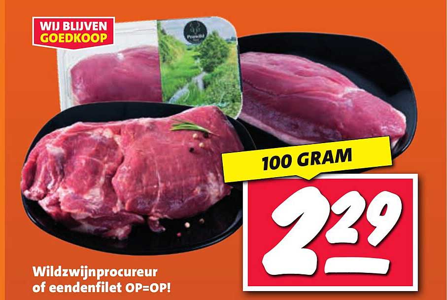Wildzwijnprocureur of eendenfilet OP=OP!