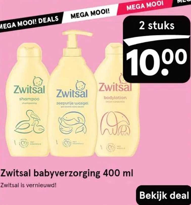 Zwitsal babyverzorging 400 ml