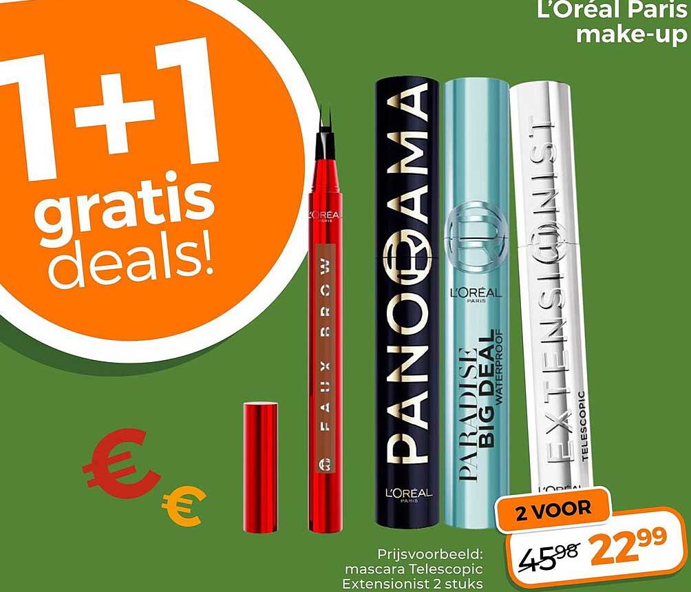 1+1 gratis deals!