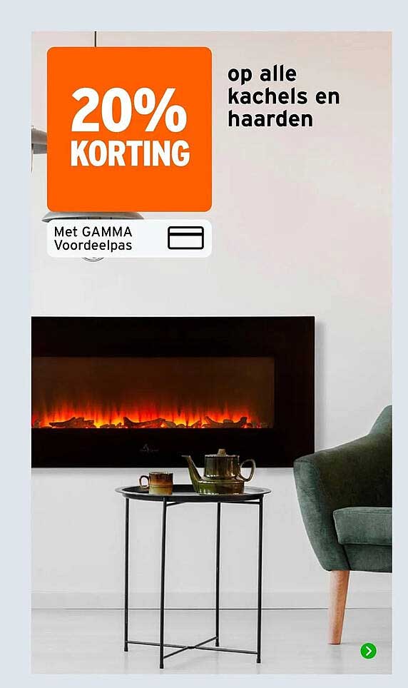 20% KORTING op alle kachels en haarden