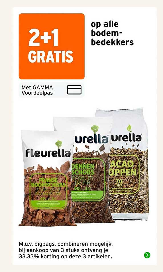 2+1 GRATIS op alle bodembedekkers