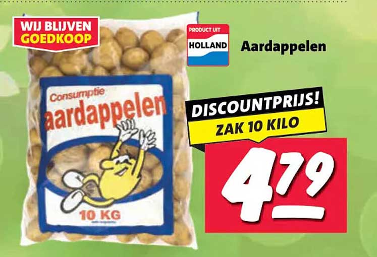 Aardappelen DISCOUTPRIJS! ZAK 10 KILO