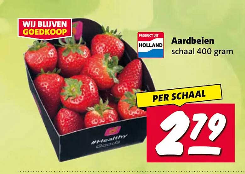 Aardbeien schaal 400 gram