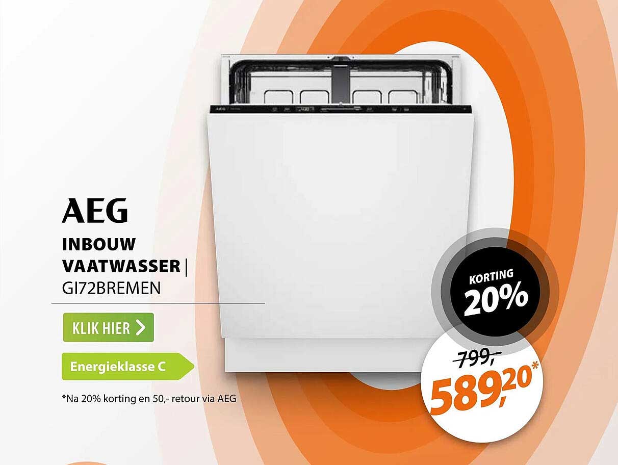 AEG inbouw vaatwasser GI72BREMEN
