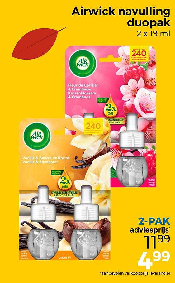 Airwick navulling duopak 2 x 19 ml