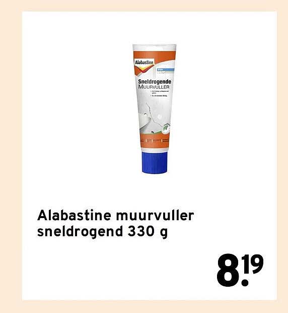 Alabastine muurvuller sneldrogend 330 g